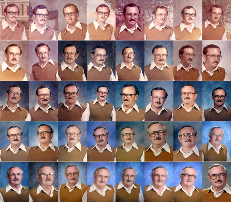 techer wears same yearbook photo outfit for 40 years 5 On Picture Day, These Students Passed Around a Pineapple Shirt. It Showed Up 18 Times