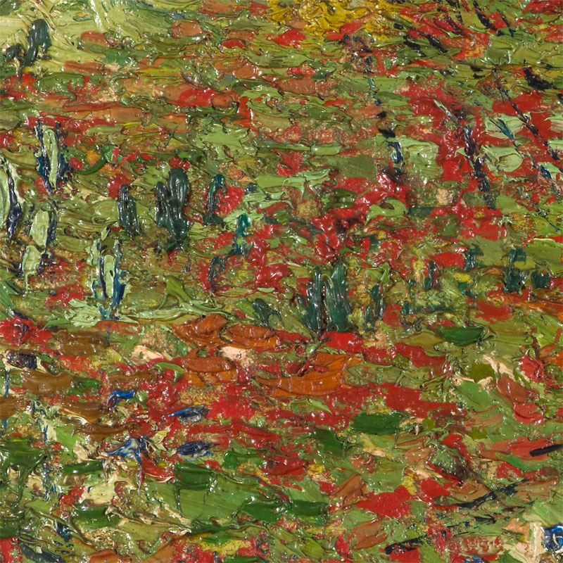 vincent van gogh poppy field close up5 Extremely Detailed Close Ups of Van Goghs Masterpieces