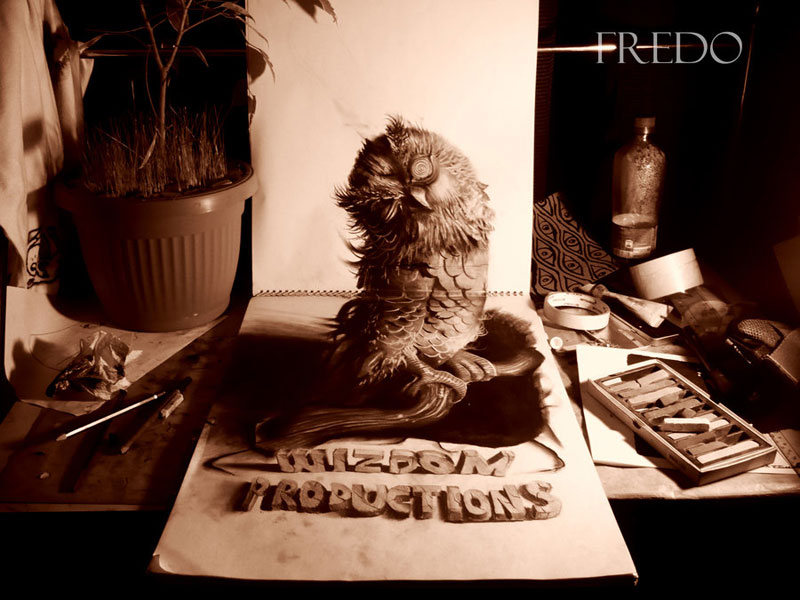 Anamorphic 3D Pencil Drawings by Fredo (6)