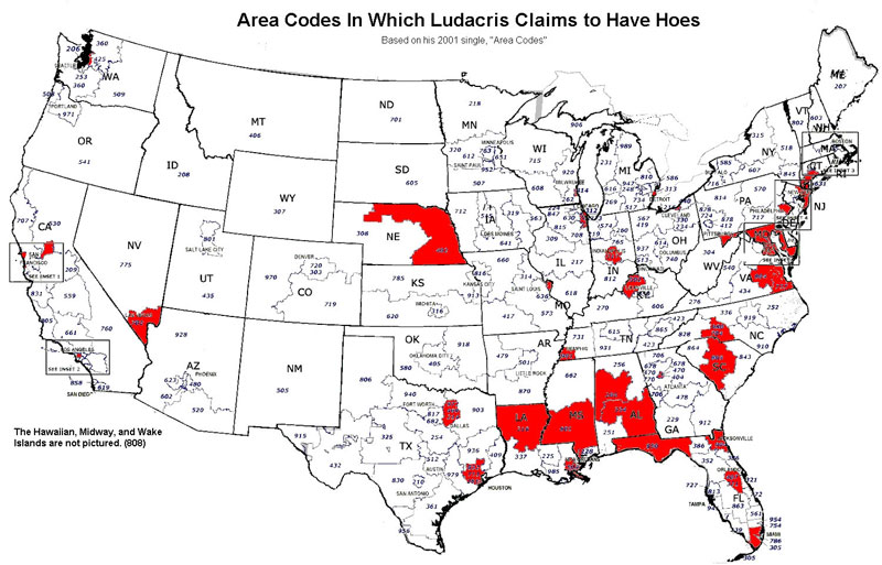 area codes in which ludracris claims to have hoes 40 Maps That Will Help You Make Sense of the World