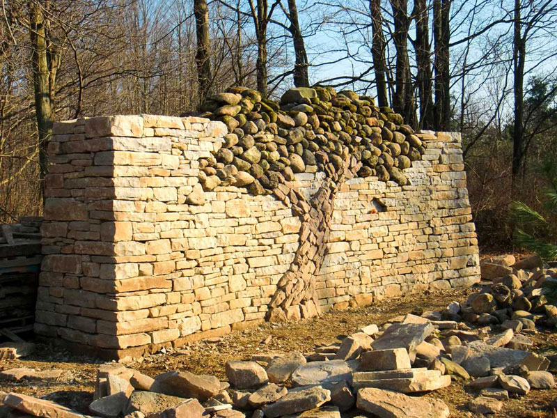 dry stone tree wall memorial eric landman (5)