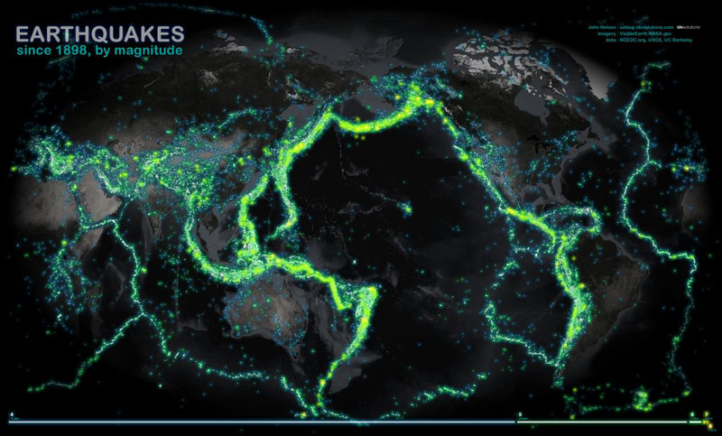 earthquakes by magnitude since 1898 40 Maps That Will Help You Make Sense of the World
