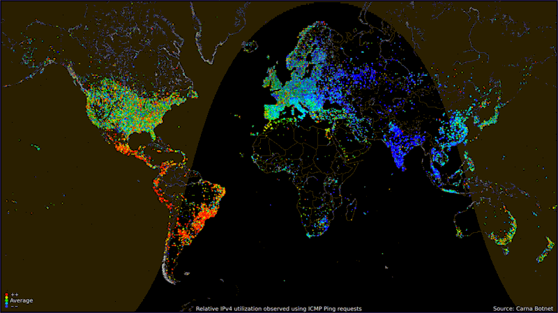 internet usage of the world based on time of day 2 40 Maps That Will Help You Make Sense of the World