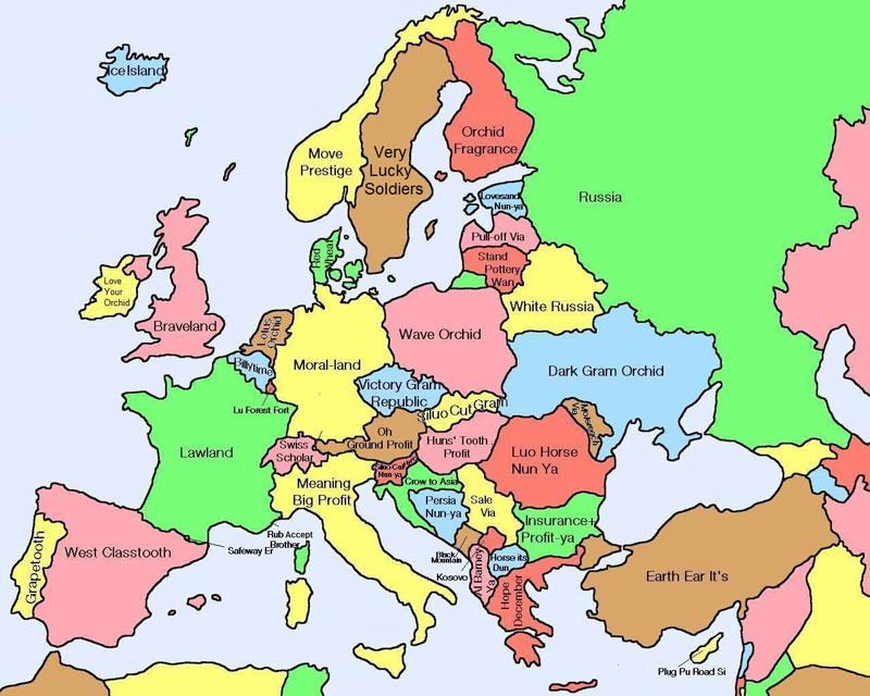 literal map of europe by chinese name 40 Maps That Will Help You Make Sense of the World
