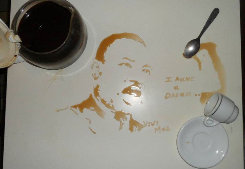 speed painting portraits made from various foods and drinks (1)