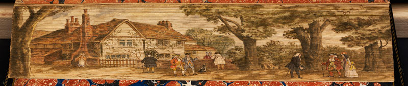 the inn at edmonton milton fore edge book painting 40 Hidden Artworks Painted on the Edges of Books