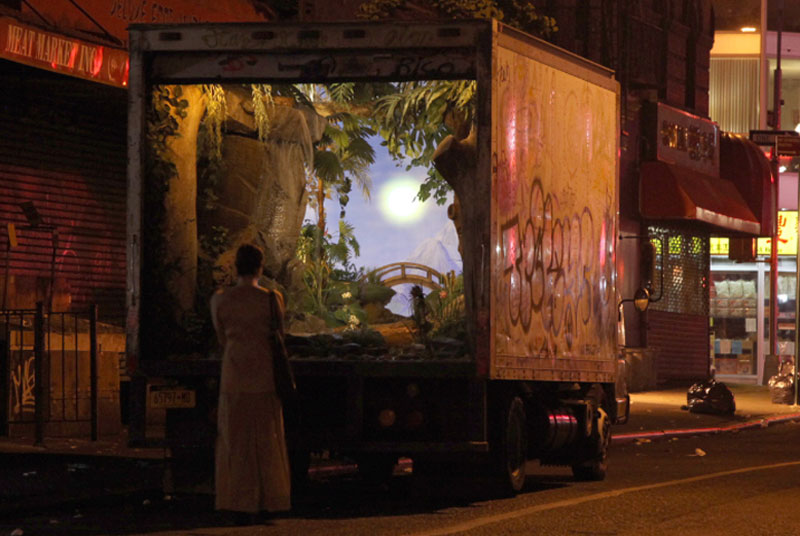 banksy truck new york city 2013 Picture of the Day: Banksy Converts a New York Delivery Truck