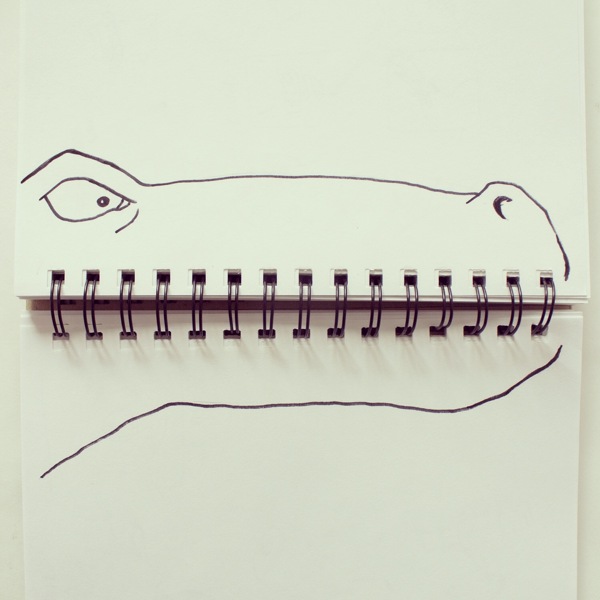 doodles with everyday objects javier perez 14 This Guy Gives People Cartoon Faces on His Train Ride to Work
