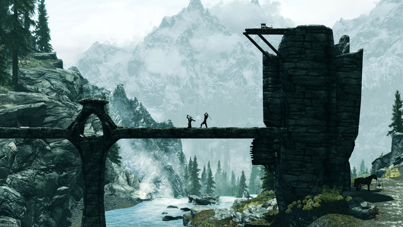 elder scrolls v skyrim theblades 40 Cinematic Landscape Stills from Video Games