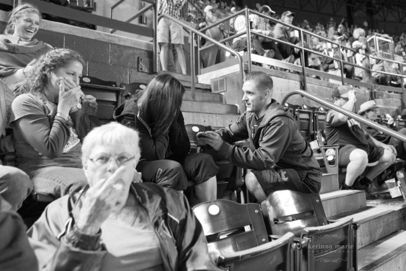 guy proposes at baseball game woman gives camera the finger The Shirk Report   Volume 234