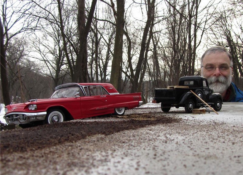 michael paul smith miniature car model maker Teenager Splices Portrait and Macro Photos into Miniature Fantasy World