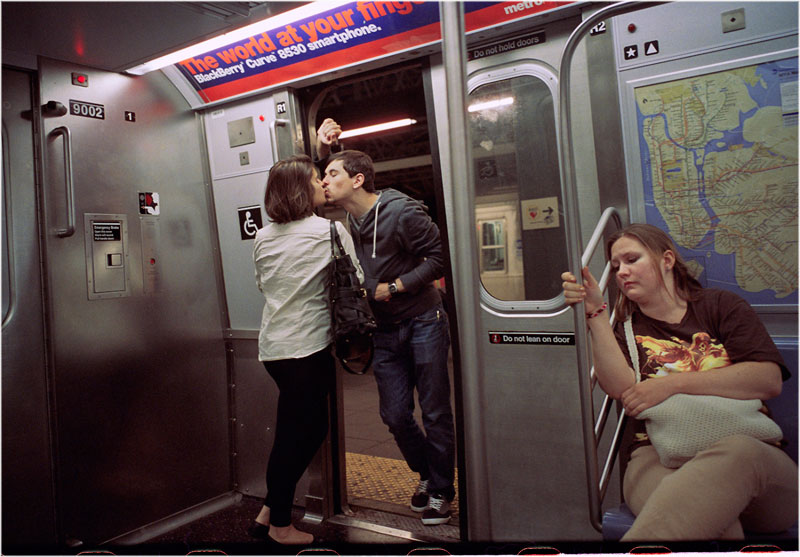 romantic moments on new york subway street photography by matt weber 6 Life in the Tube: 40 Years of London Underground Photography