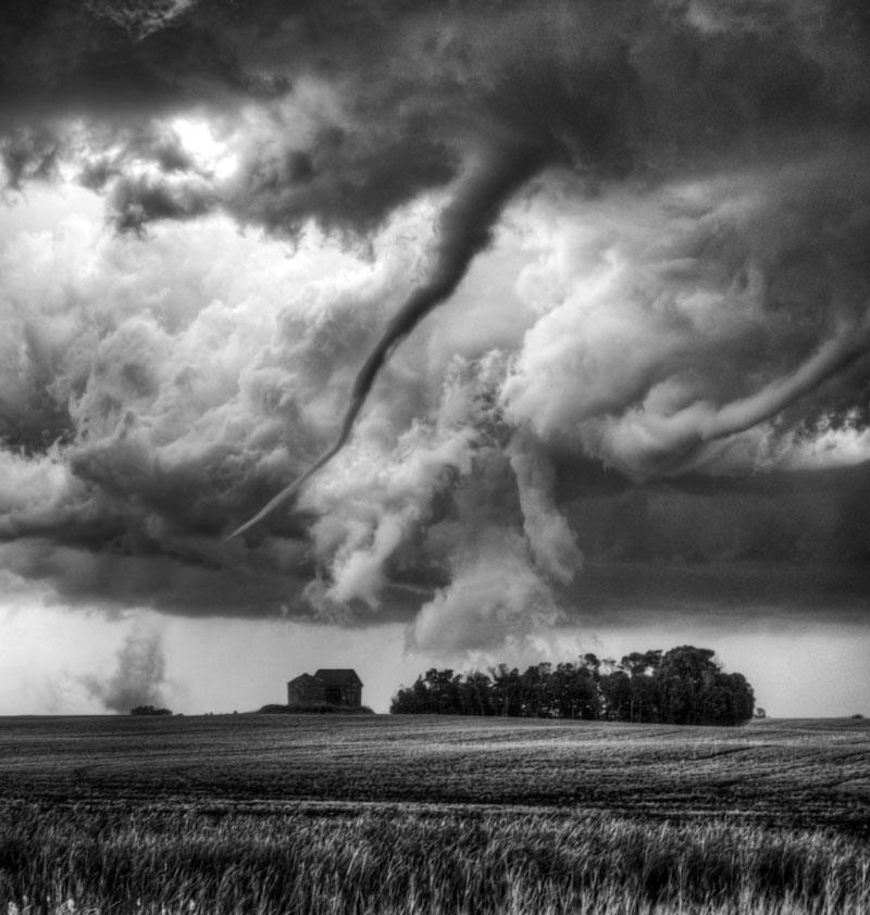 tornado storm cloud Loreburn Saskatchewan Canada