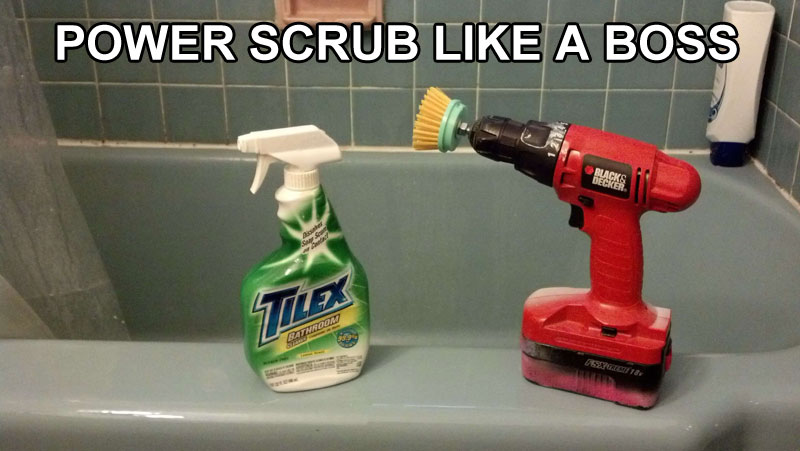 USE-DRILL-TO-POWER-SCRUB-ANYTHING-LIFE-HACK