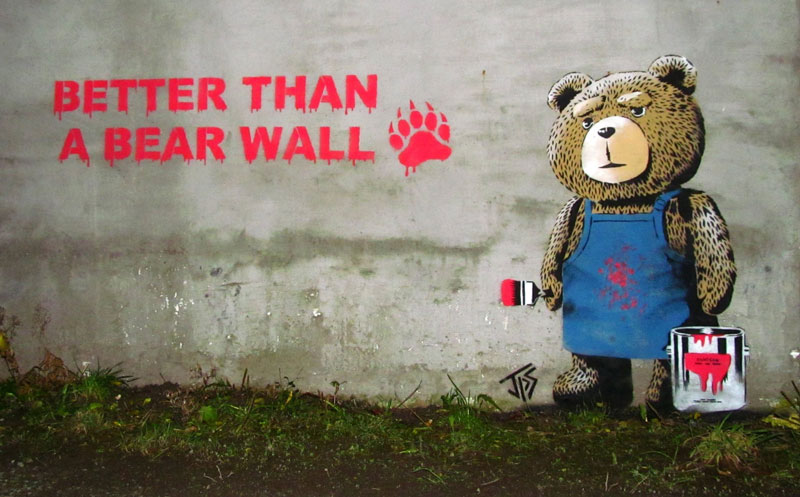 better than a bear wall street art jps Picture of the Day: Better Than a Bear Wall