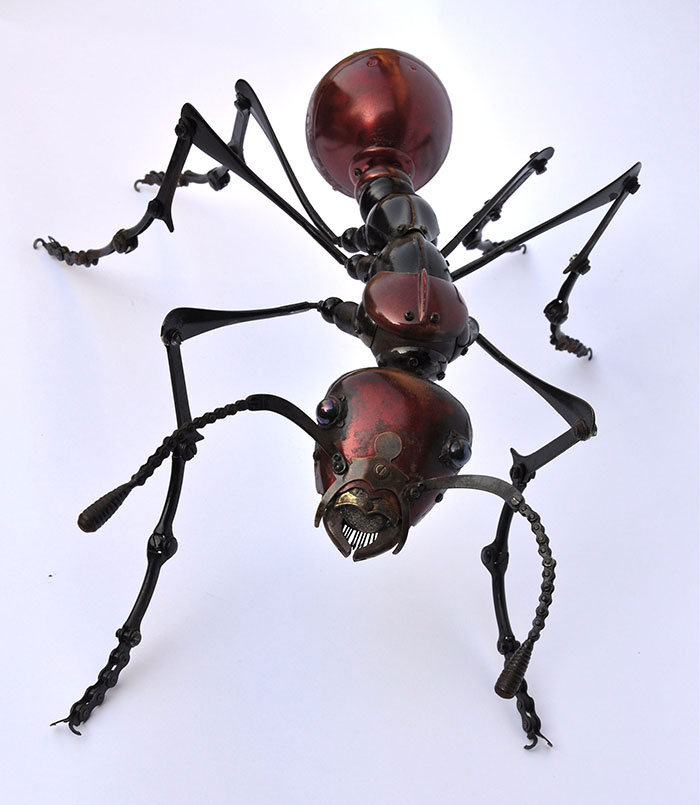 insects and animals made from scrap metal and bike parts edouard martinet (20)