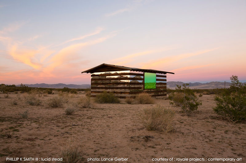 lucid stead by phillip k smith III transparent cabin wood and glass joshua tree national park (10)