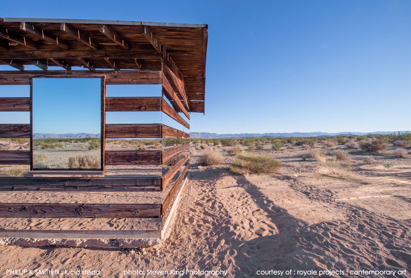 lucid stead by phillip k smith III transparent cabin wood and glass joshua tree national park (3)
