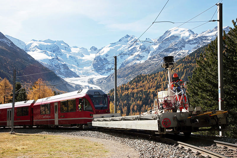 rhaetian railway albula bernina google street view 2 A World Heritage Site Railway Route through the Swiss Alps