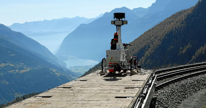 rhaetian railway albula bernina google street view A World Heritage Site Railway Route through the Swiss Alps