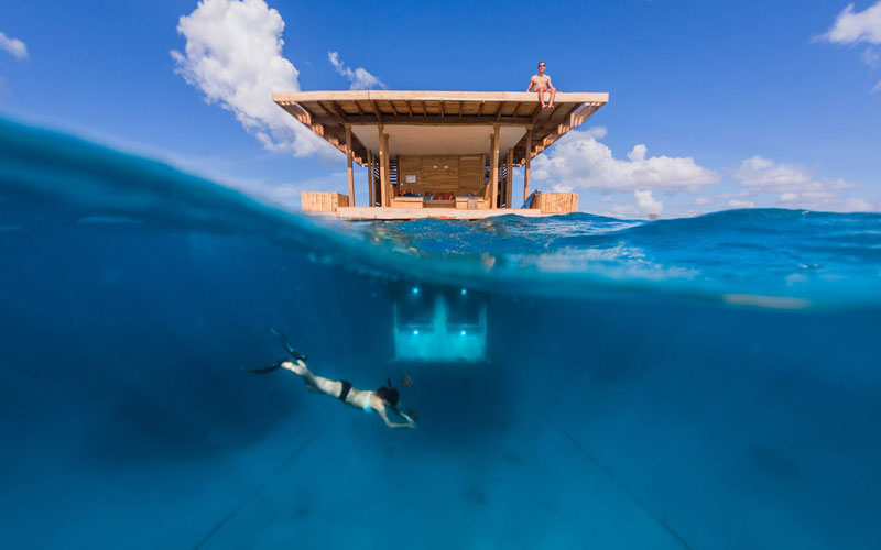 underwater hotel room pemba island tanzania africa 8 Cloud 9 Fiji, the Floating Bar in the Middle of the Ocean