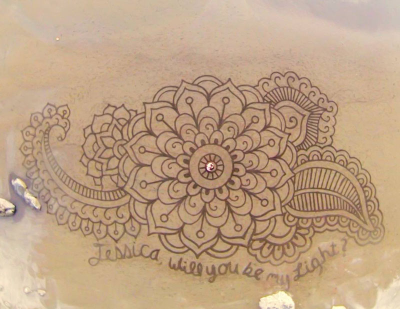 beach sand art with a by rake andres amador (17)