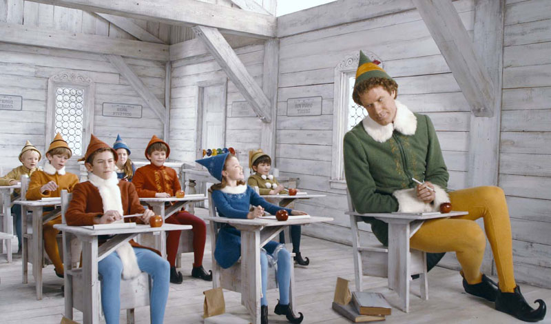 buddy elf will ferrell in tiny desk 10 Things You Never Knew about 10 Famous Christmas Movies