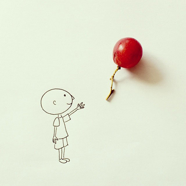 doodles that incorporate everday objects by javier perez cintascotch on instagram (7)