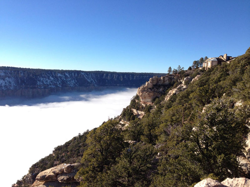 grand canyon filled with fog november thanksgiving 2013 (9)