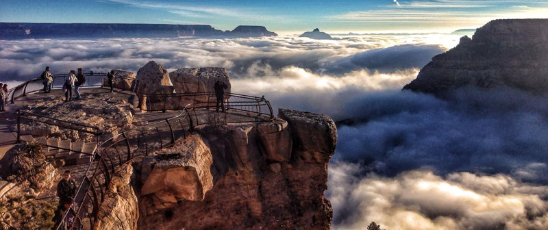 grand canyon filled with fog november thanksgiving 2013 (erin whittaker)