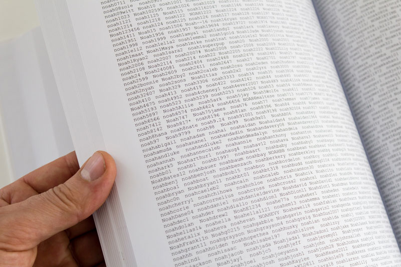 leaked linkedin passwords printed  in 8 800 page books aram bartholl (6)