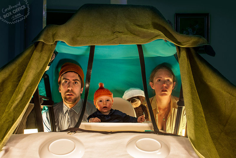 lifeaquatic Parents Recreate Movie Scenes with baby Son and cardboard