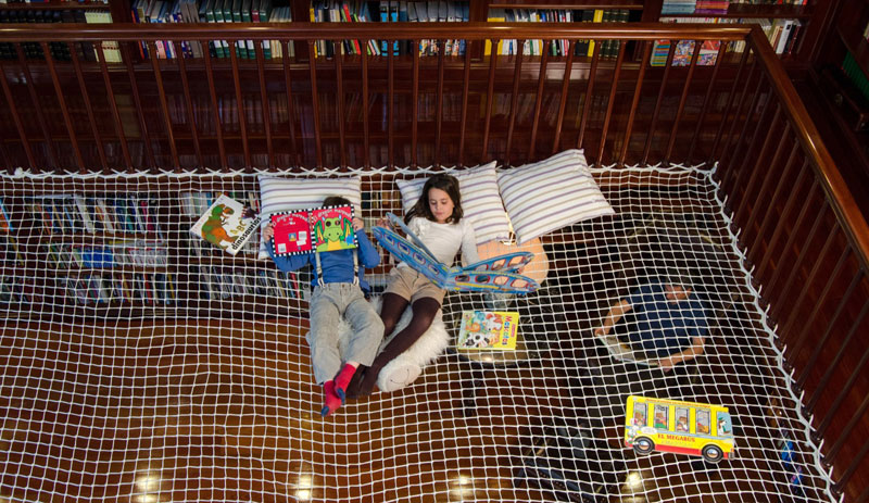 reading net for kids by play office 3 This Furniture Gives New Meaning to the Term Ceiling Cat