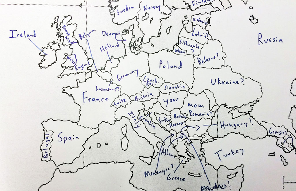 american students asked to label a map of europe (1)