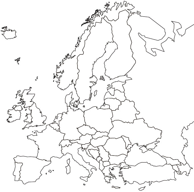 blank map of europe This is What Happens When Americans are Asked to Label Europe and Brits are Asked to Label the US