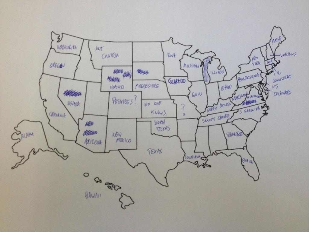 british students asked to label a map of the united states (1)