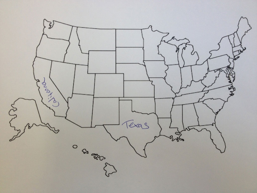 british students asked to label a map of the united states (10)