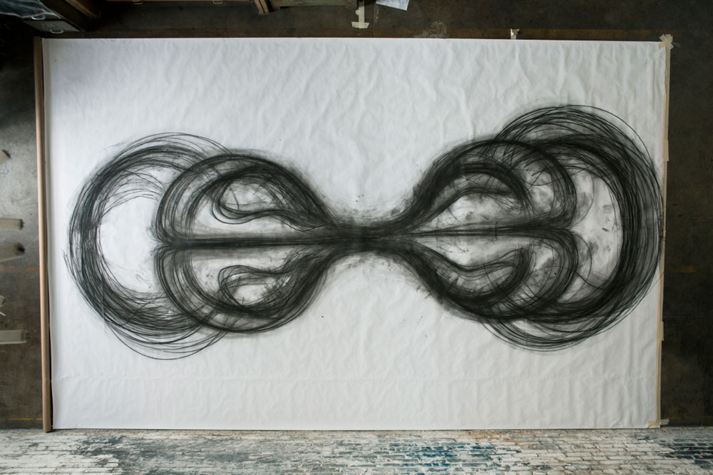 Heather Hansen Uses Entire Body to Create Larger than Life Charcoal Drawings (2)