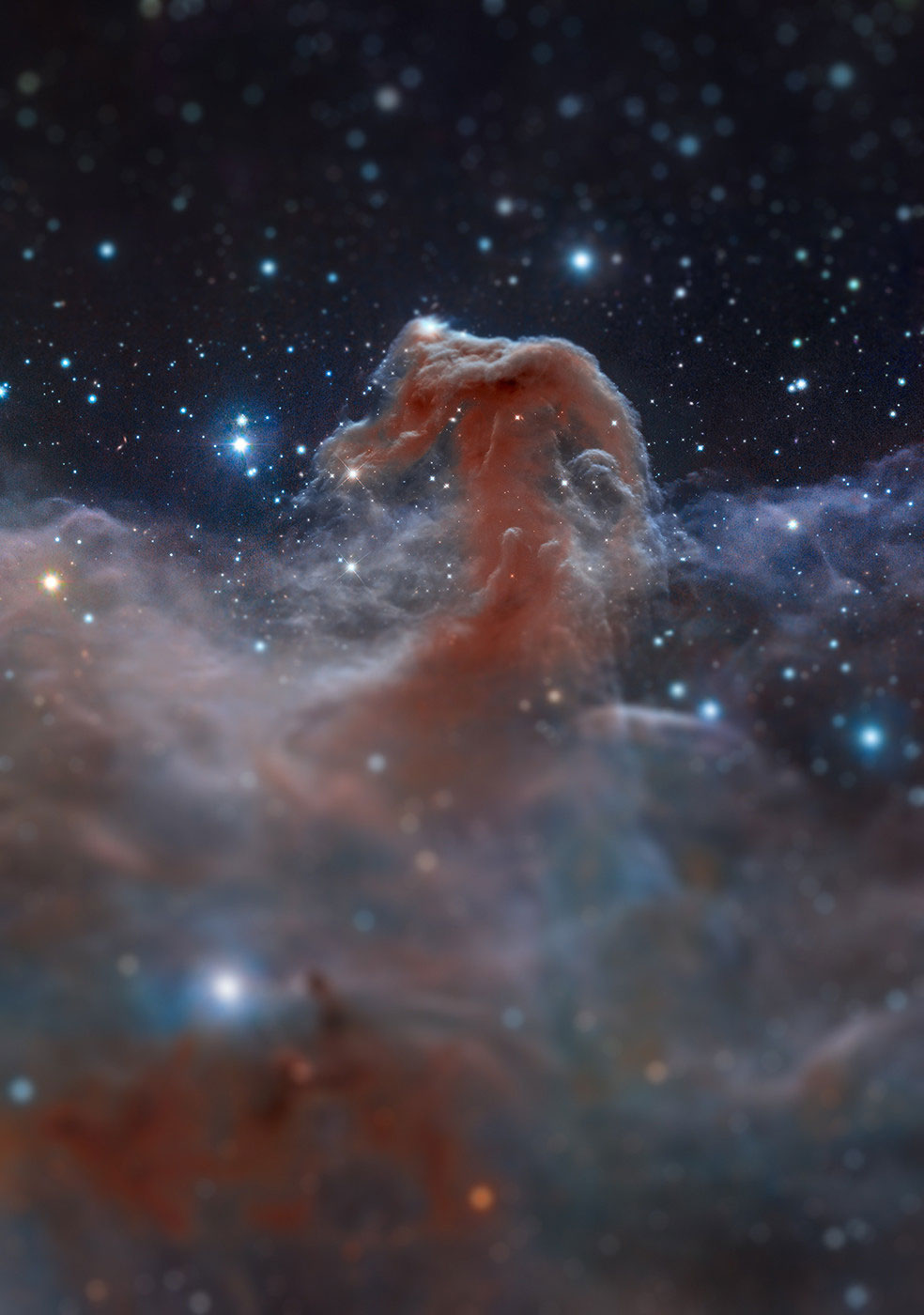 horsehead nebula tilt shift miniaturized