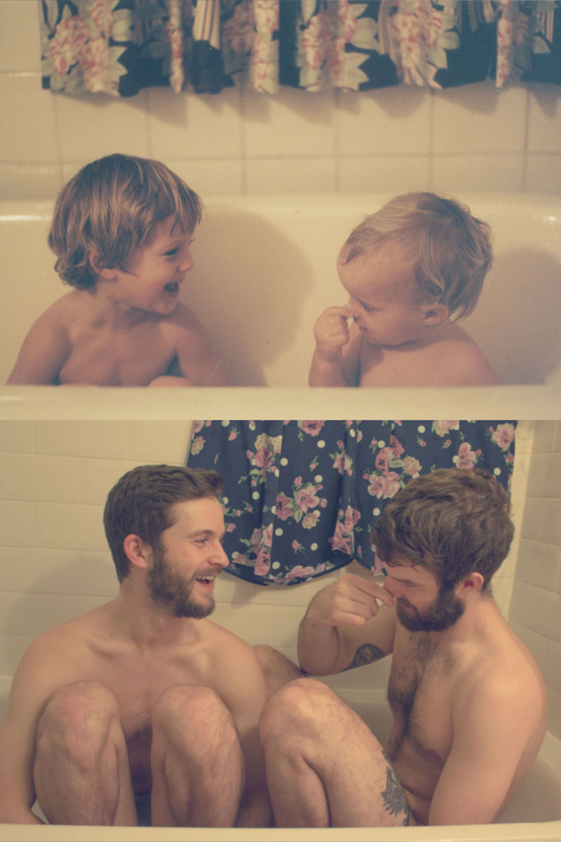 two brothers recreate childhood photos joe luxton (1)