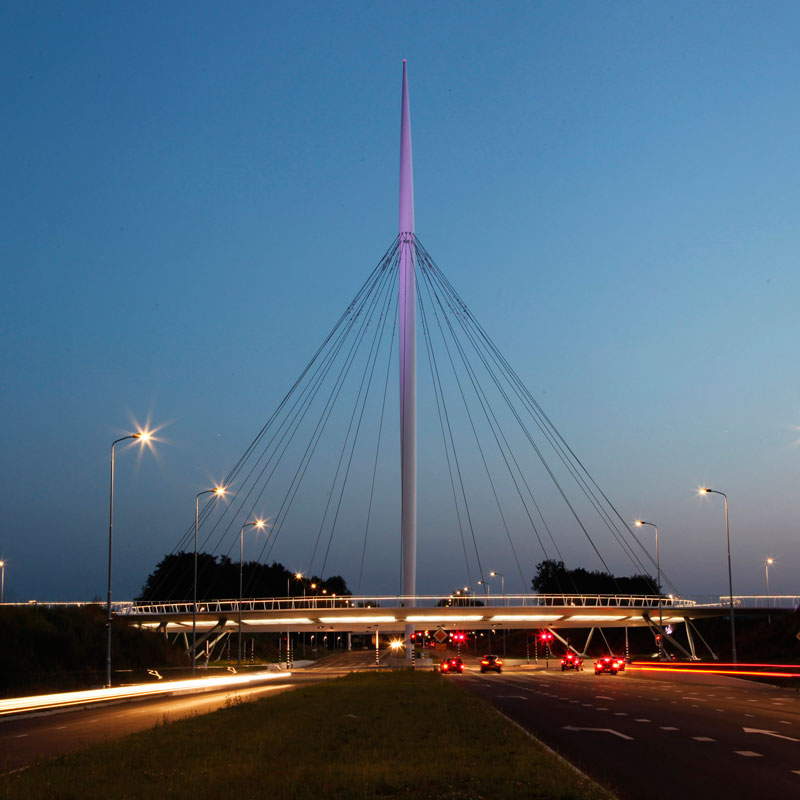 World's First Suspended Bicycle Roundabout hovenring by ipv delft netherlands (8)