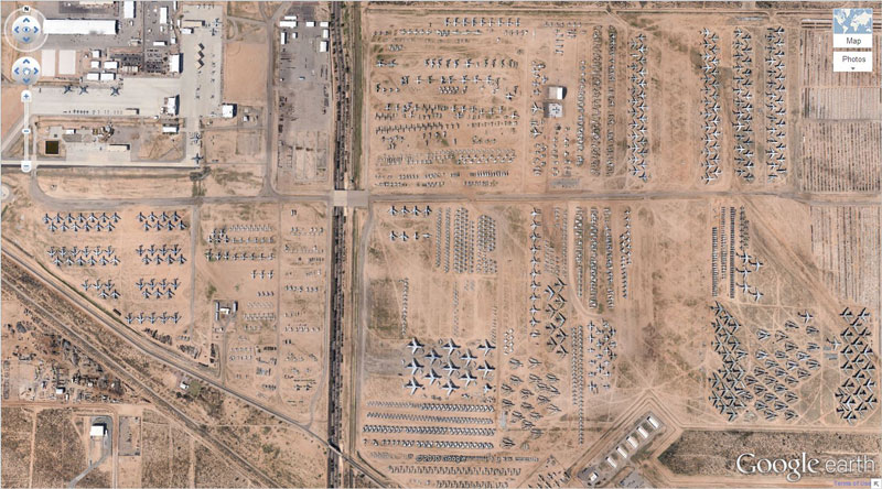airplane boneyard tucson arizona google earth The Sifters Most Popular Posts of 2014