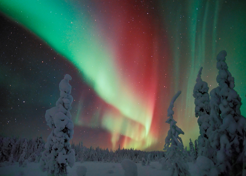aurora borealis lapland finland
