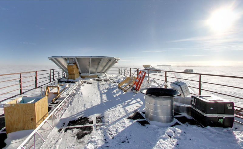 dark sector laboratory south pole antarctica Exploring Antarctica with Google Street View