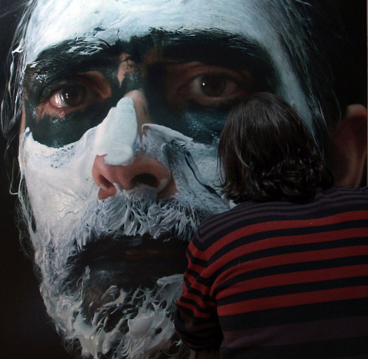 hyperrealistic self portraits paint on face by eloy morales (1)