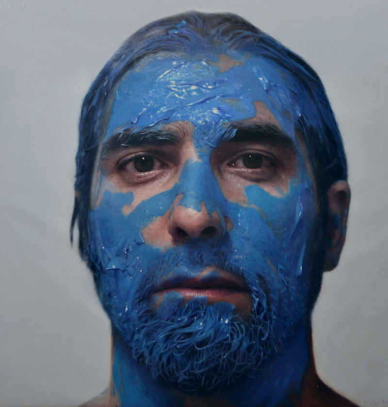 hyperrealistic self portraits paint on face by eloy morales (9)