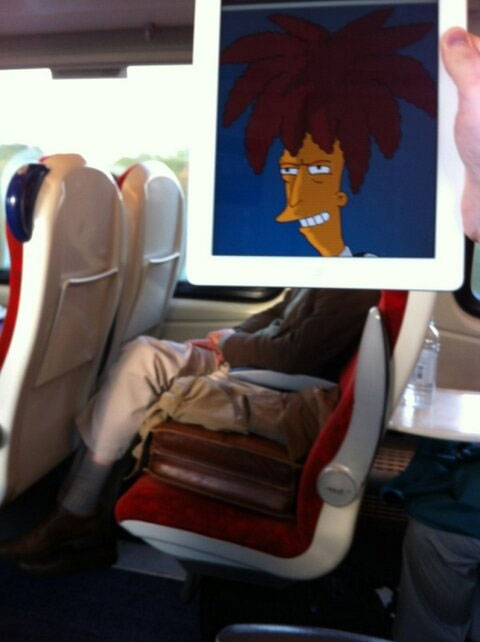 october jones gives people cartoon faces on train ride to work (4)