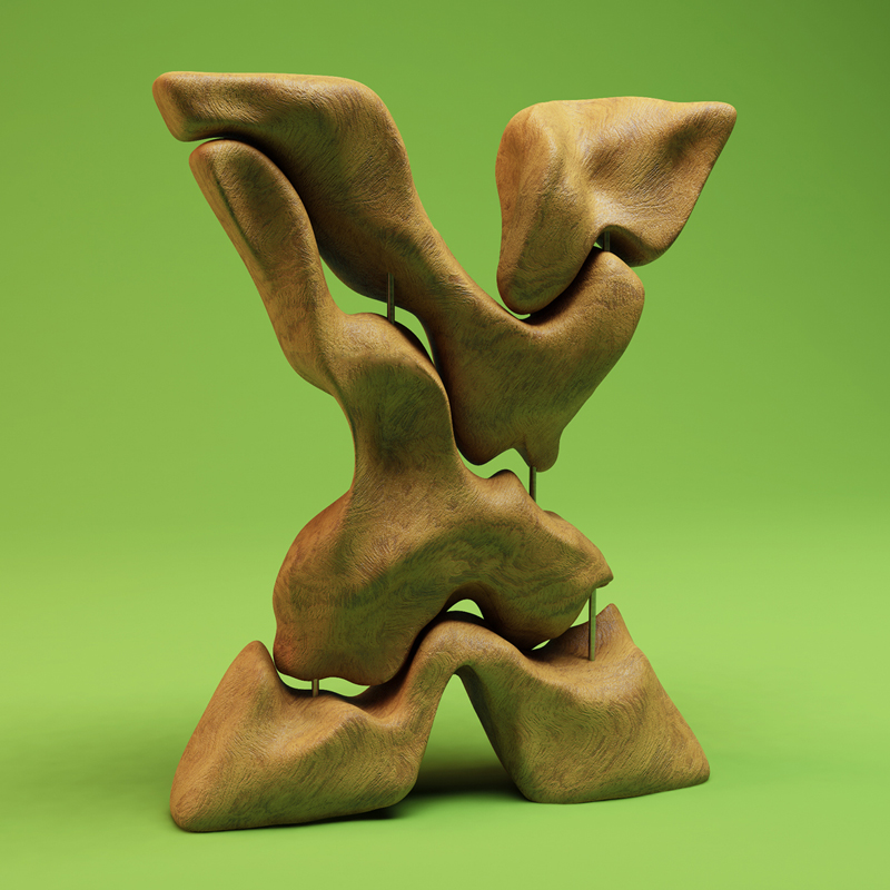 cgi sculpted alphabet by FOREAL (16)