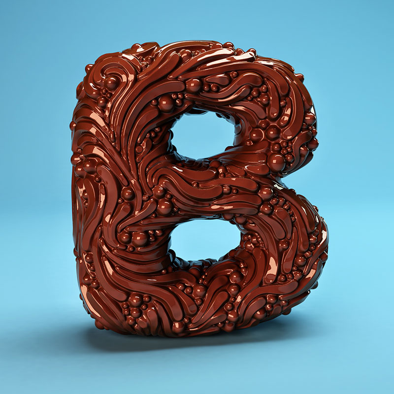cgi sculpted alphabet by FOREAL (2)