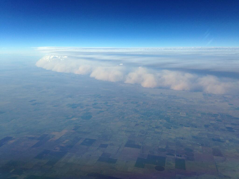 dust storm haboob from a plane nw of amarillo texas Picture of the Day: What a Dust Storm from a Plane Looks Like